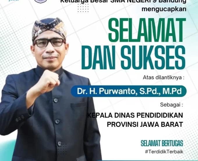Selamat Kepada Kepala Dinas Pendidikan Provinsi Jawa Barat