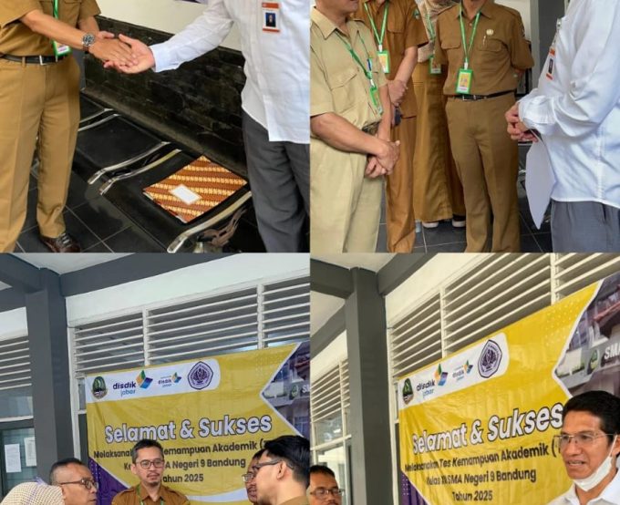 PELAKSANAAN TKA HARI PERTAMA DI SMAN 9 BANDUNG, DIKUNJUNGI DIREKTORAT PNF DAN PI