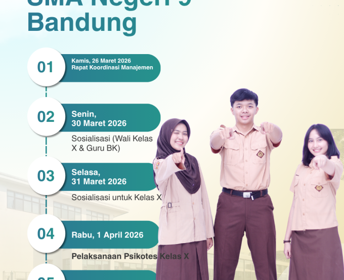 Tingkatkan Mutu Pendidikan, SMA Negeri 9 Bandung Awali Rangkaian Agenda Psikotes Kelas X