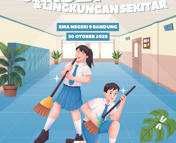Wujudkan Sekolah Sehat dan Berkarakter, SMAN 9 Bandung Gelar Aksi Ekologi “Beberes Sekolah” Berbasis Pancawaluya